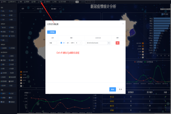 仪表板—新增热键功能